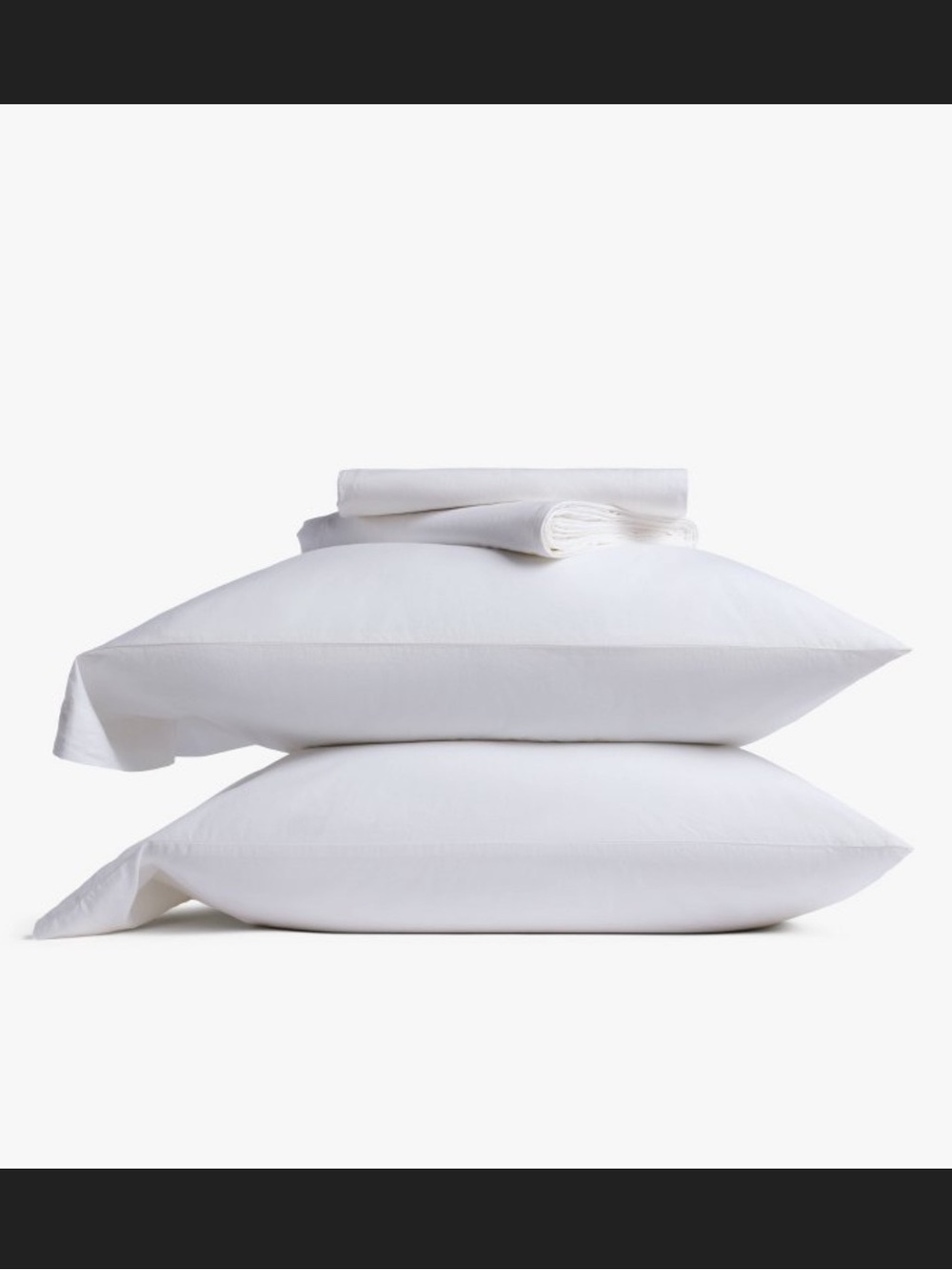 Parachute Casual Organic Cotton Sheet Set, White • Queen •